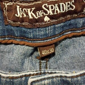 Jack Of Spades High Roller Men's Blue Jeans 40x30
